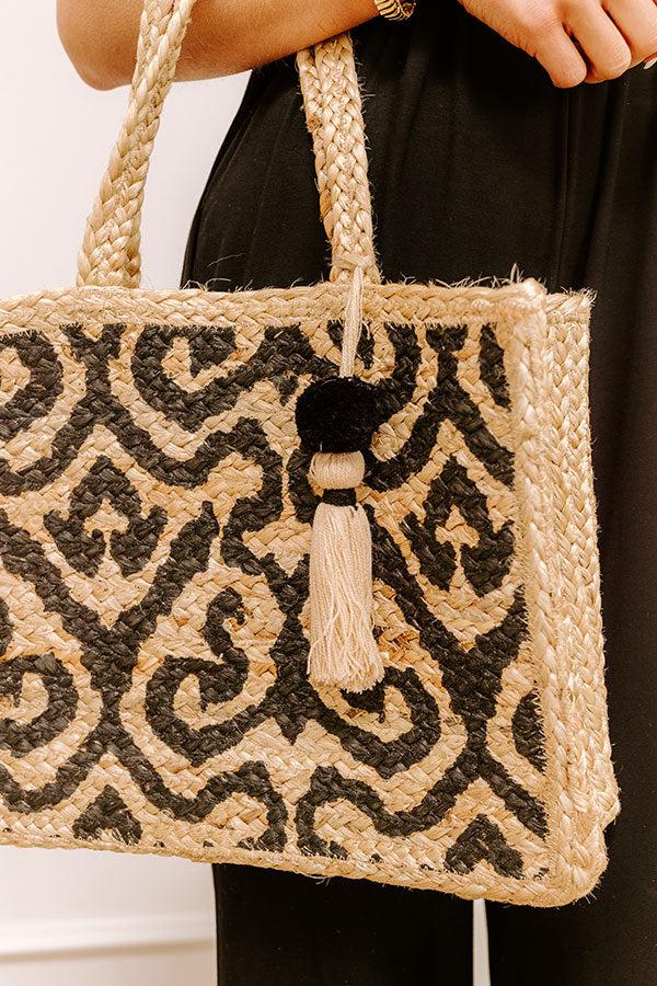 Vacay Bound Jute Woven Tote Product Image