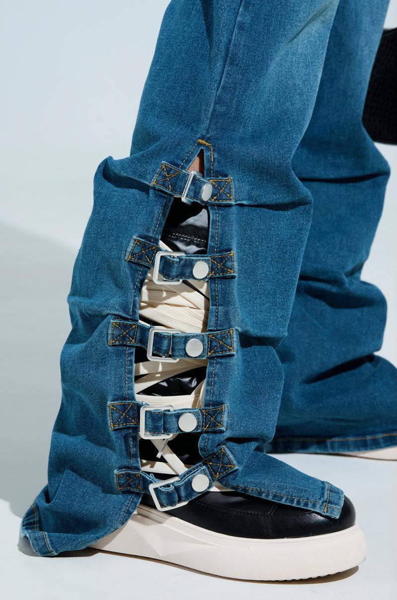 SABINE BUCKLE DETAIL JEANS Product Image