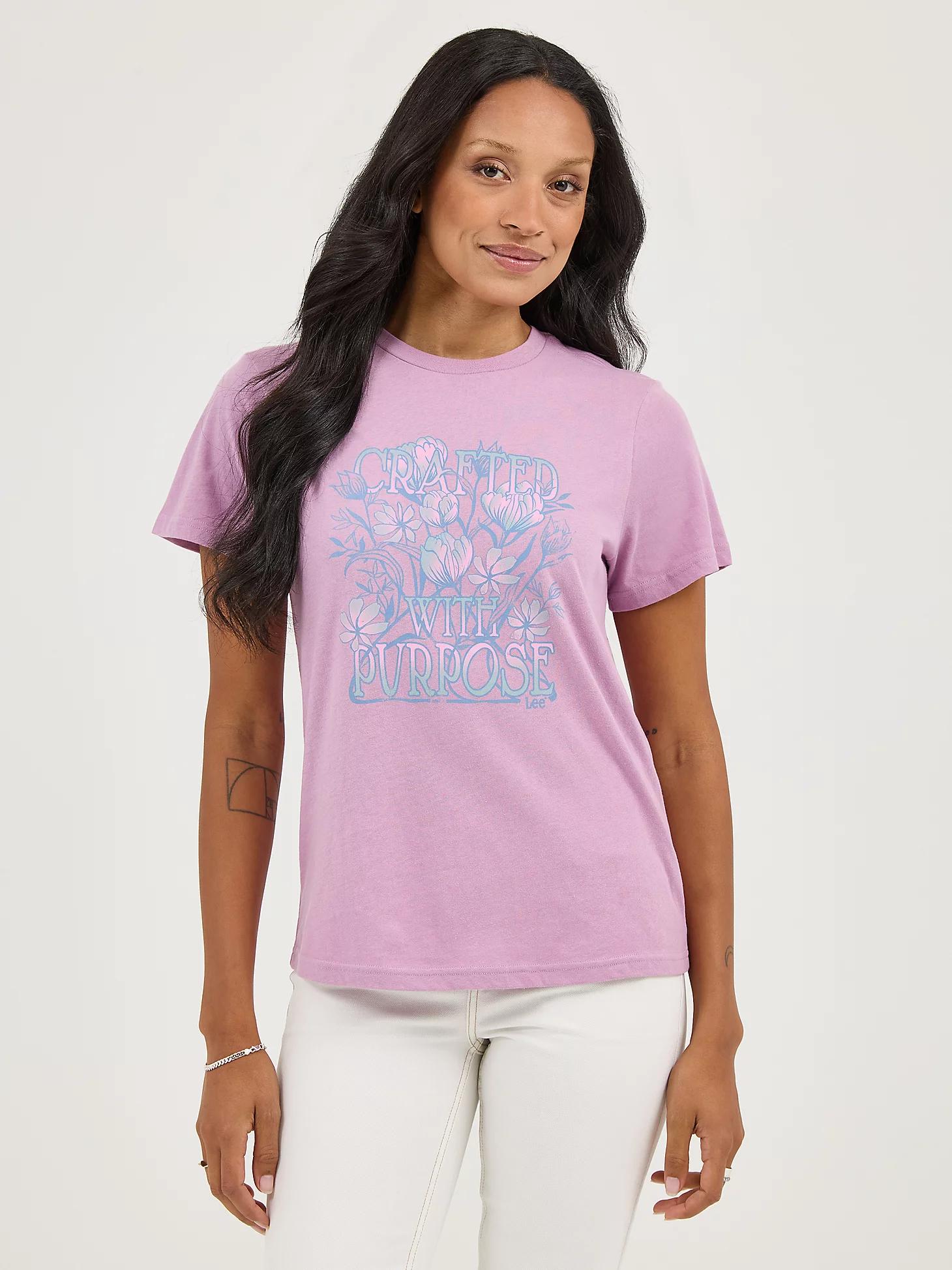 Women's Sketched Flower Graphic Tee | Women's Tops & Tees | Lee® Product Image