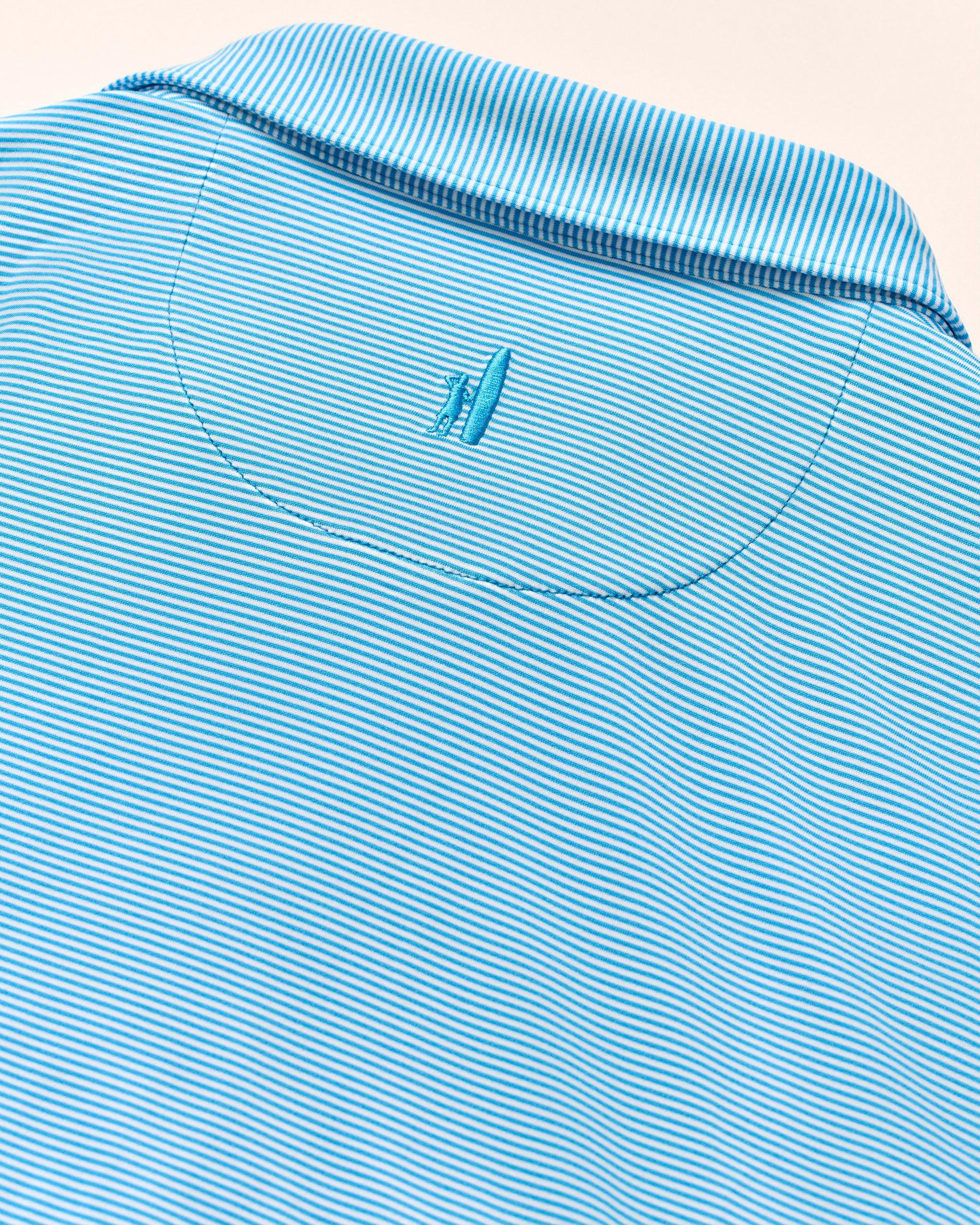 PerryGolf Performance Jersey Polo - Lyndonn Stripe Product Image