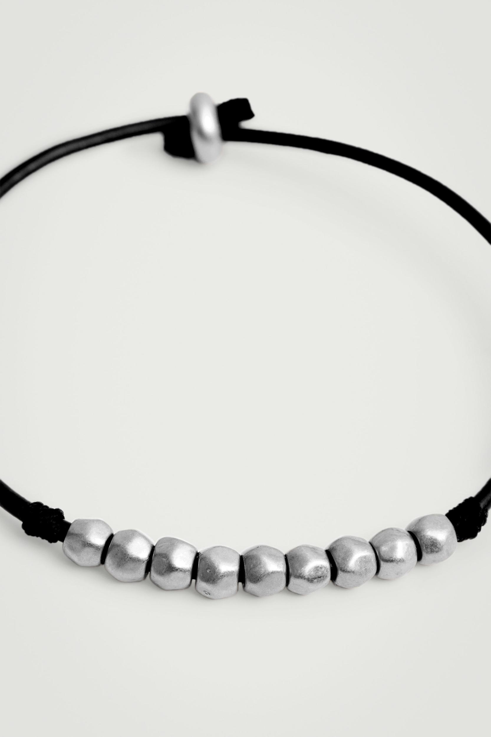 BEADED LEATHER CORD BRACELET Product Image