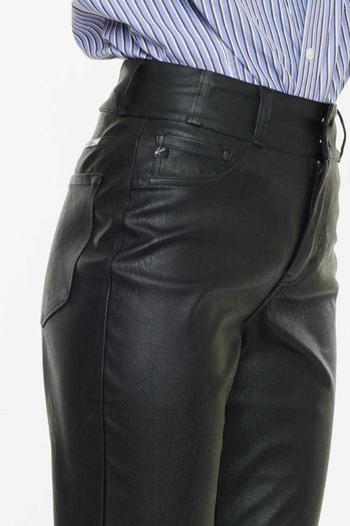 High Rise Vegan Leather Pants Product Image