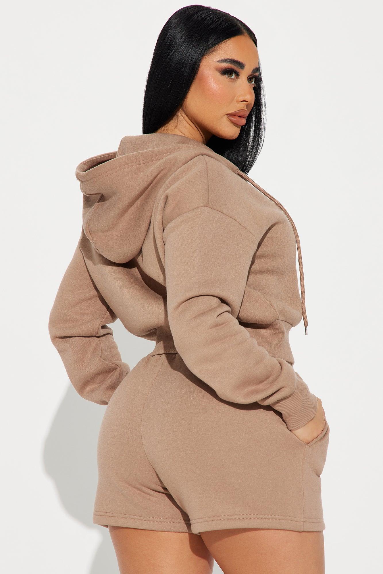 Brianna Sweatshirt Set - Mocha Product Image