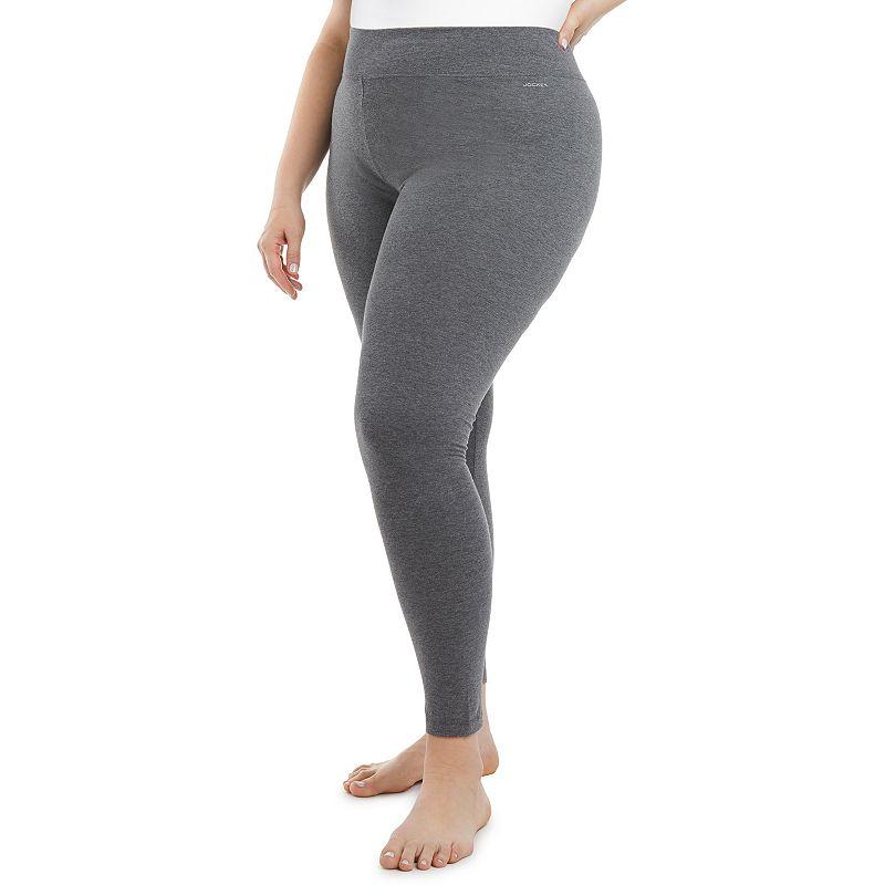 Plus Size Jockey Sport® Core Ankle leggings, Women's, Size: 3XL, Grey Product Image