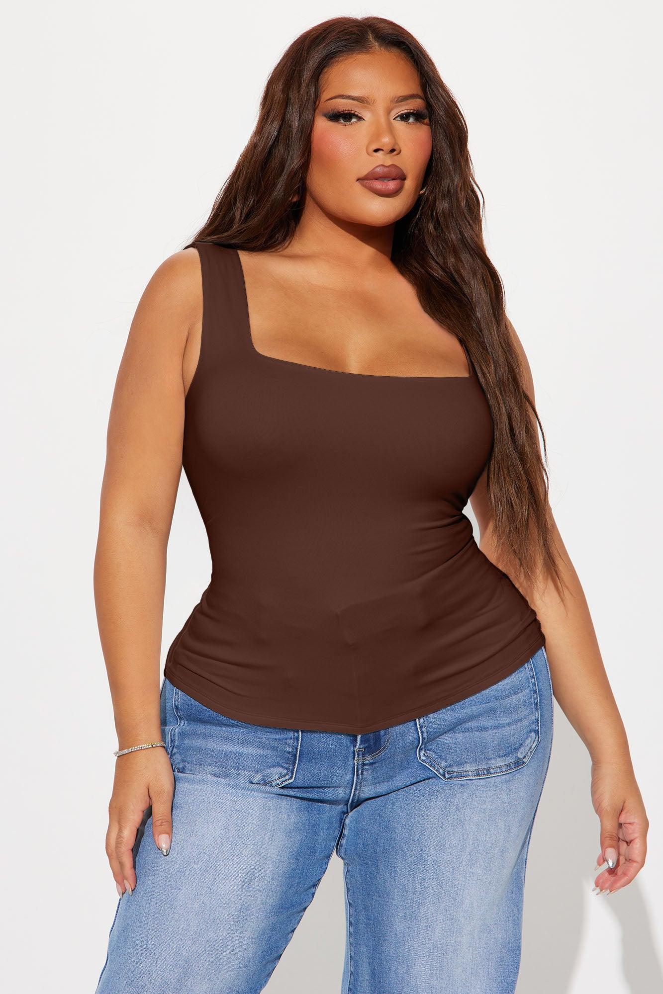 Thalia Tank Top - Mocha Female Product Image