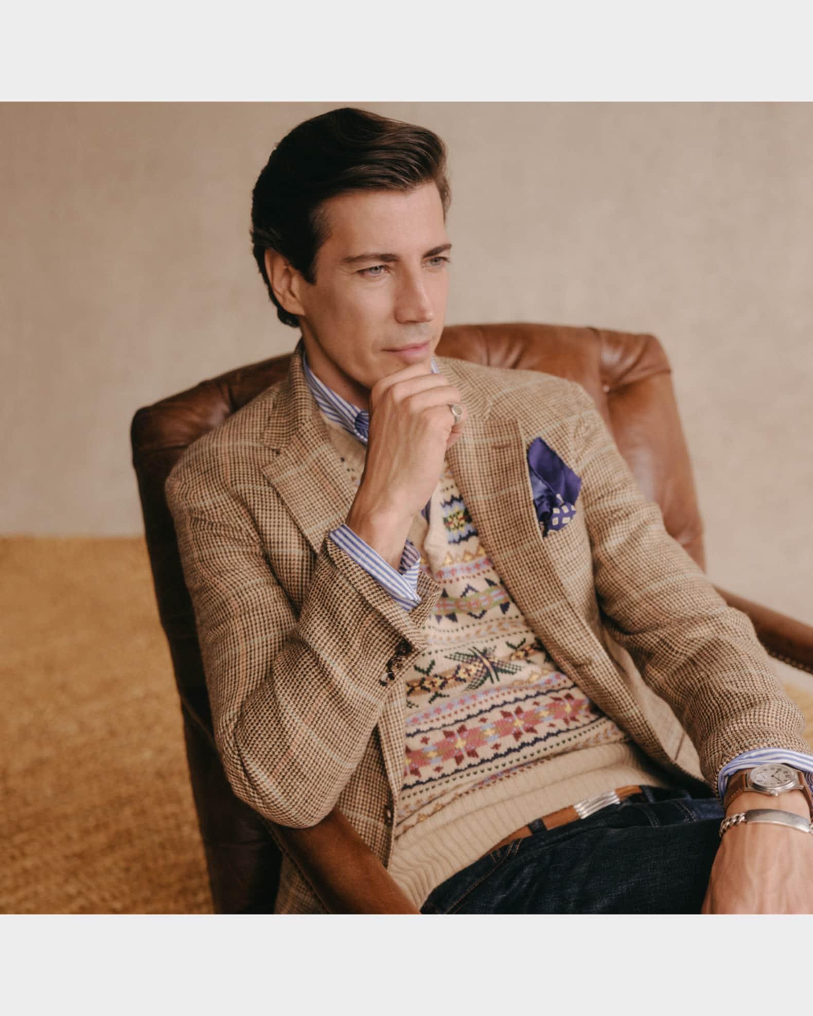 Men's Polo Soft Tailored Tic-Weave Sport Coat Product Image