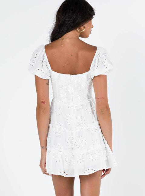 Lavine Mini Dress White Product Image