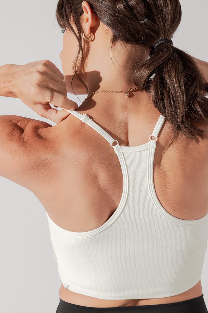 Plié Corset Crop Bralette - Cream Product Image