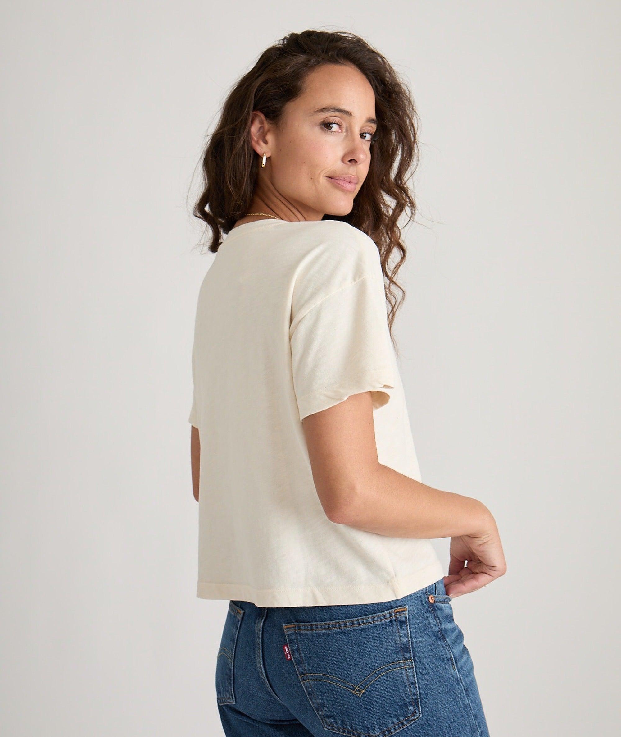 Sadie Vintage Slub Crop Tee Product Image