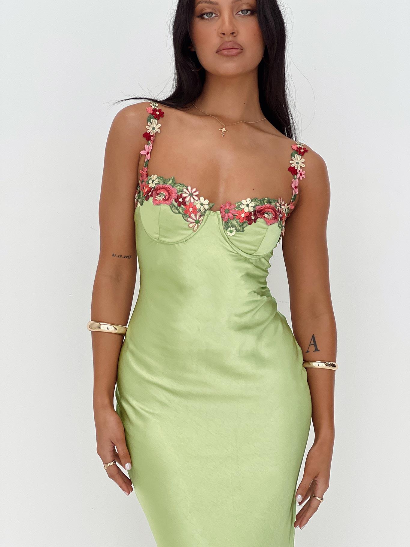 Kenzie Maxi Dress Green Product Image