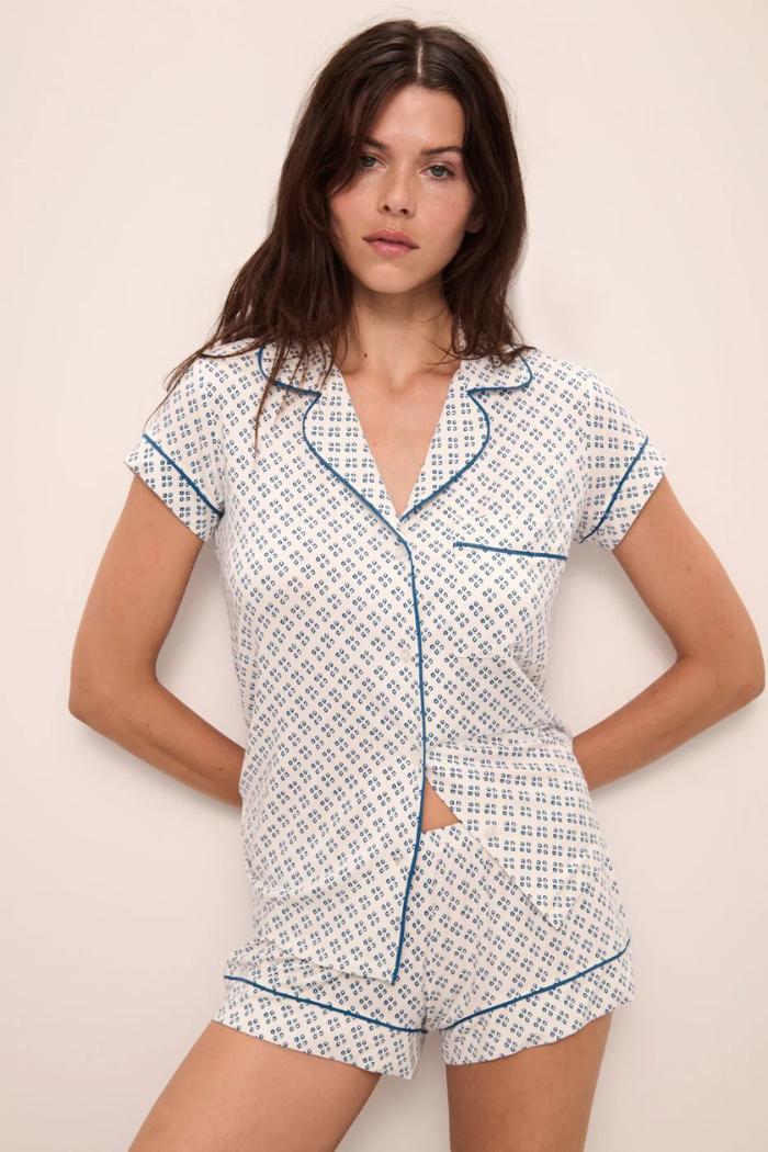 Gisele Printed TENCEL™ Modal Shortie Short PJ Set Product Image