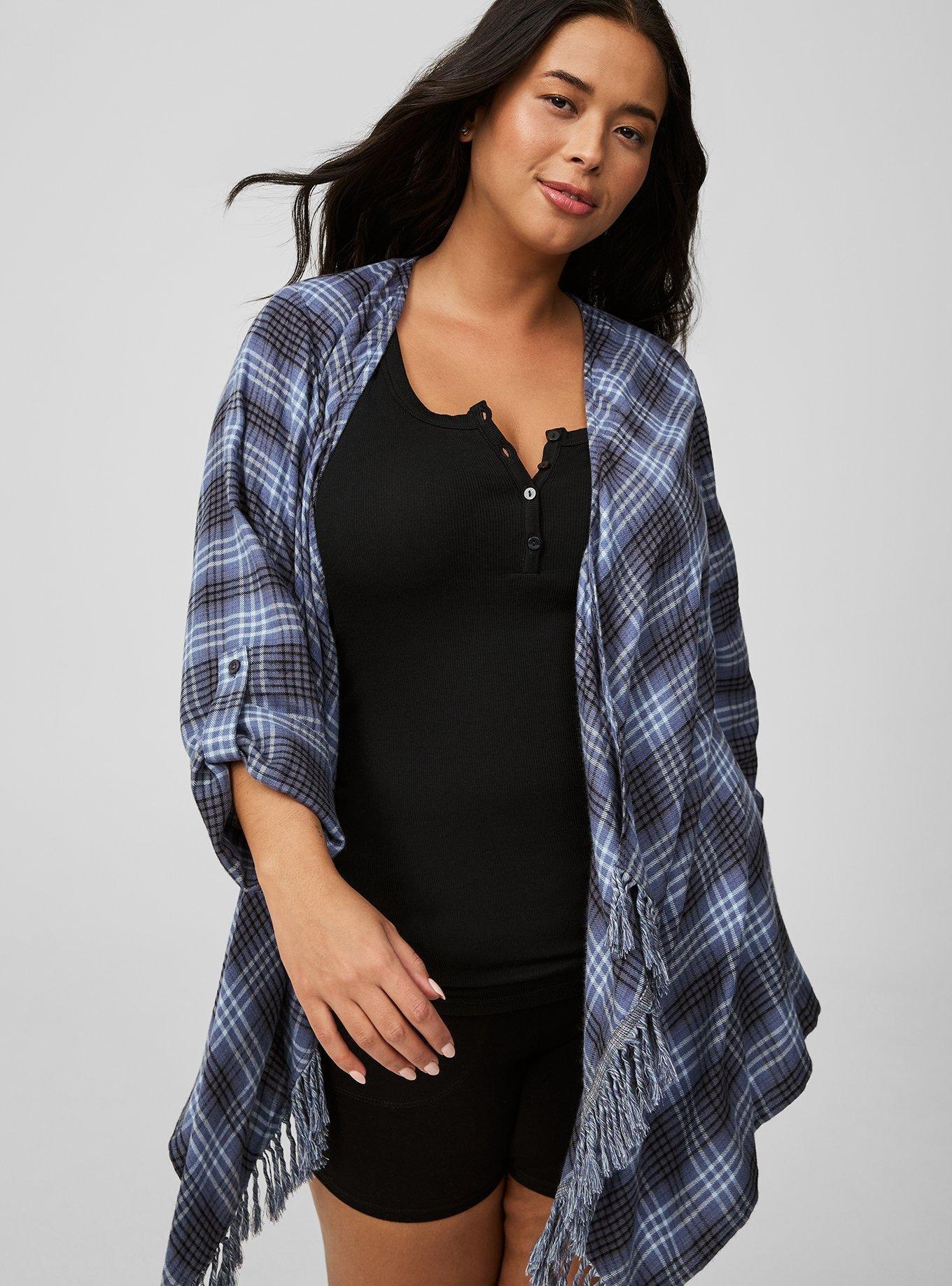 Brushed Drape Front Shacket  Product Image