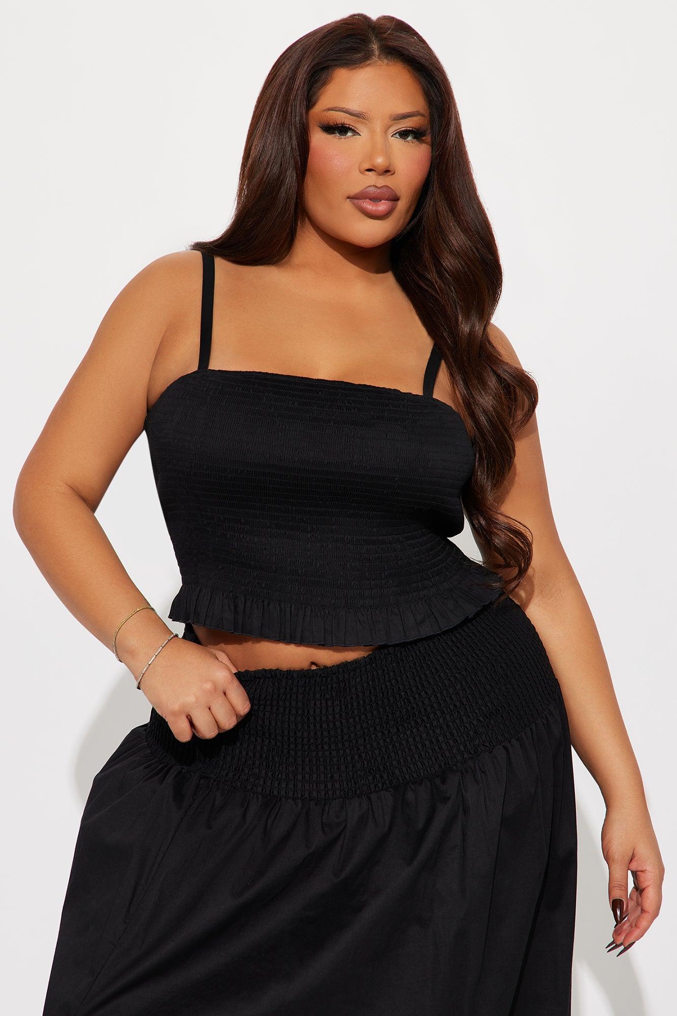 Anabelle Midi Skirt Set - Black Product Image