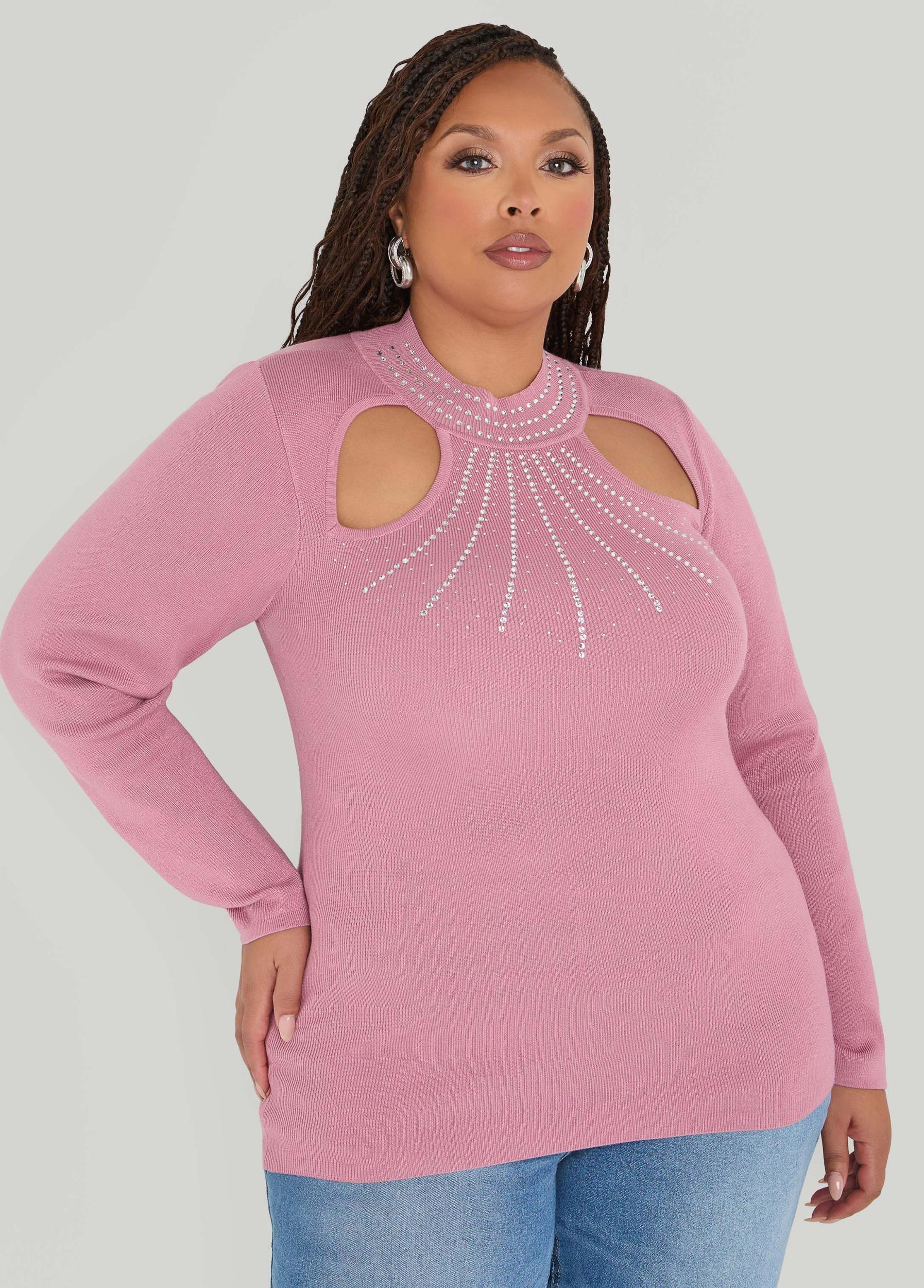 Cutout Crystal Sweater Product Image