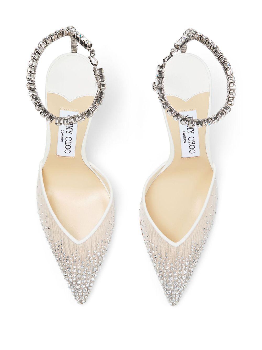 100mm Saeda crystal-embellished pumps Product Image