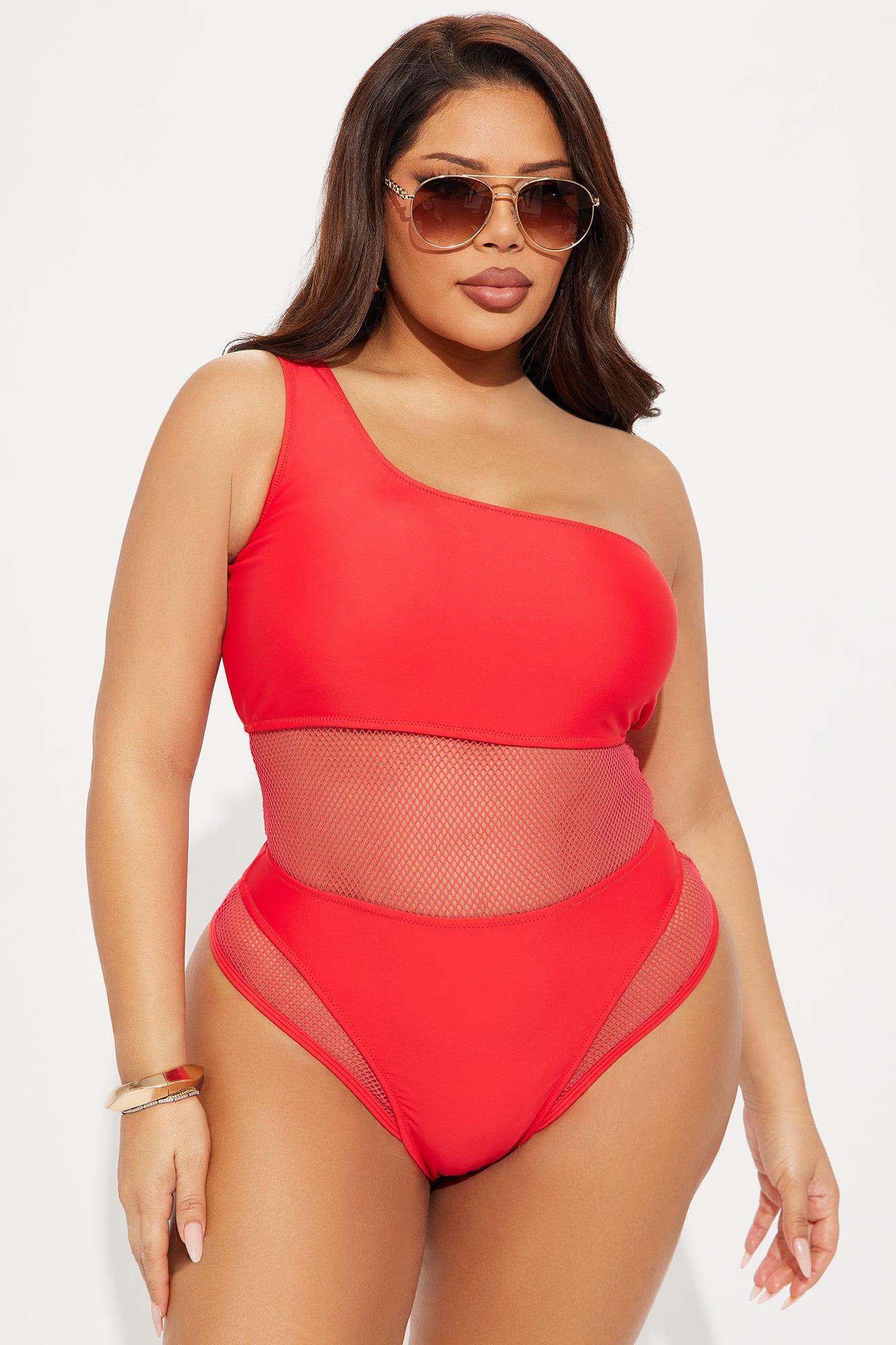 Last Minute Getaway One Piece Swimsuit - Red Product Image