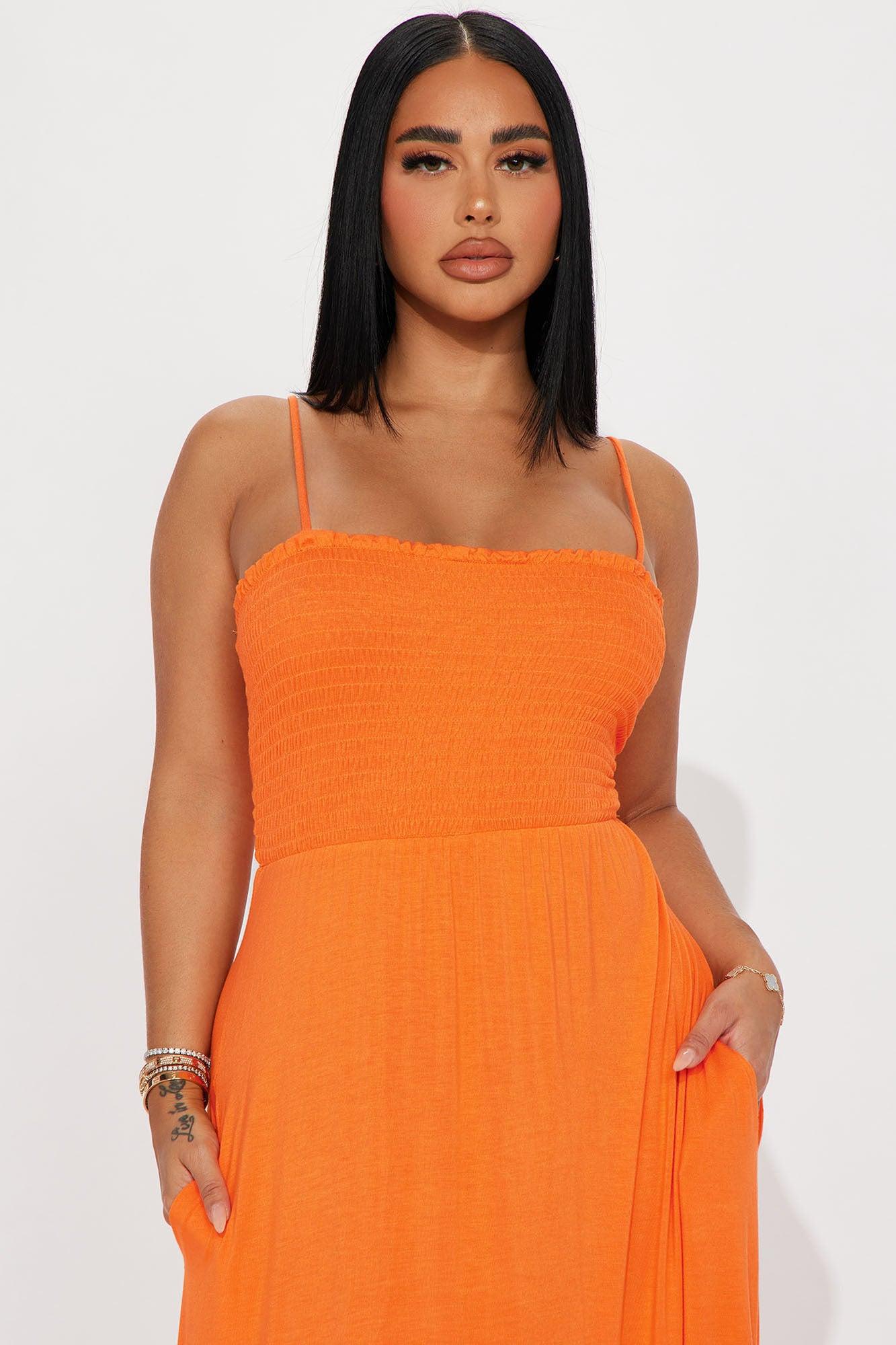 Holly Maxi Dress - Orange Product Image