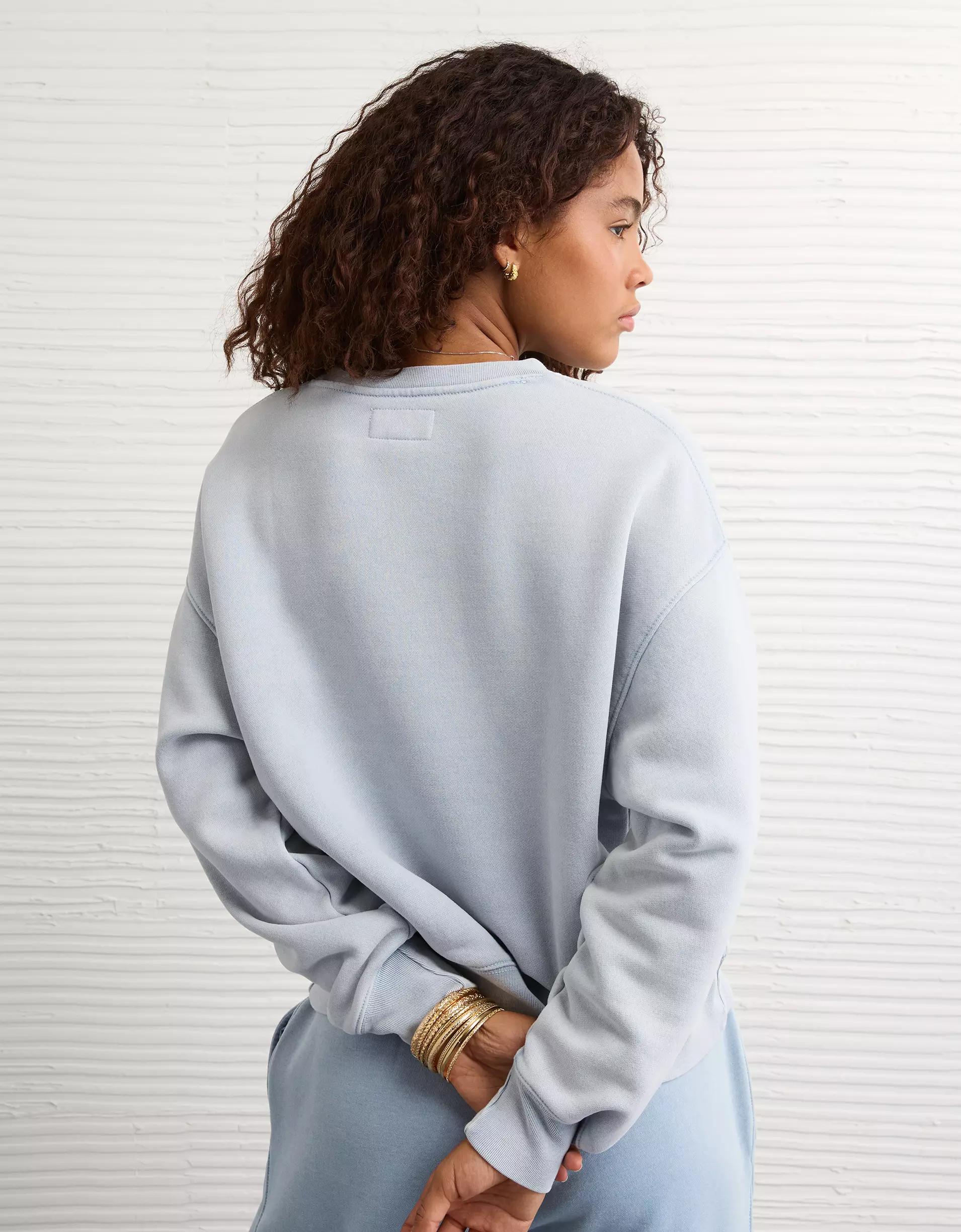 AE Everyday Luxe Crew Neck Sweatshirt Product Image