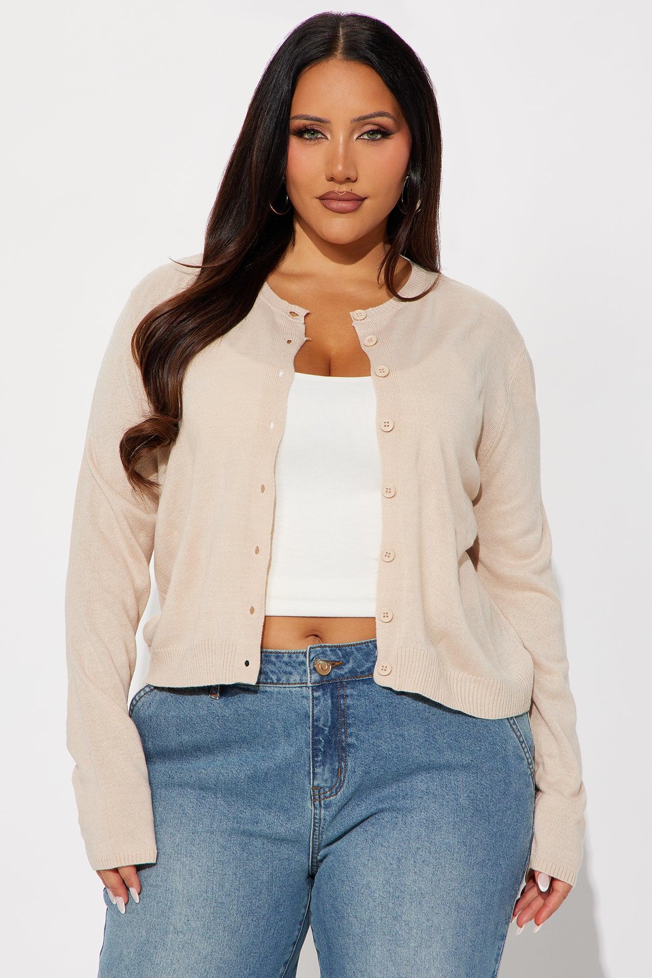 All Time Favorite Cardigan - Beige Female Product Image