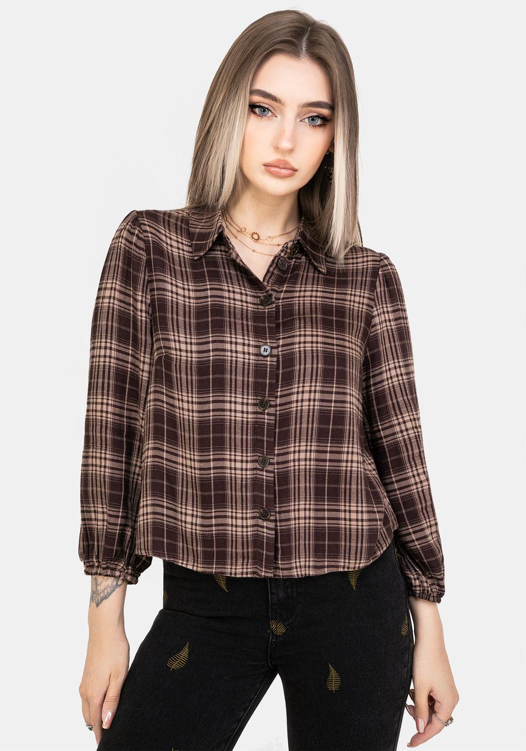 Adra Check Button Up Shirt Product Image