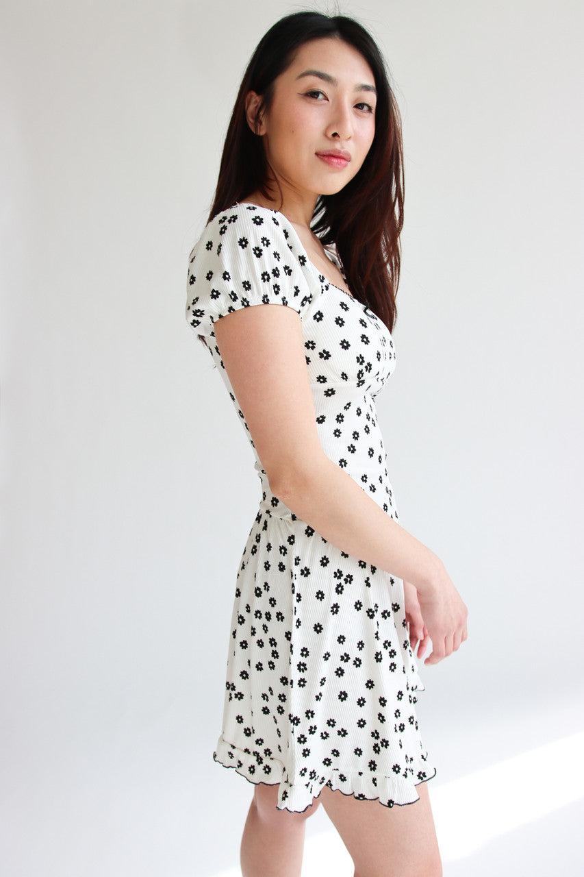 Floral Print Drop Waist Dress Product Image