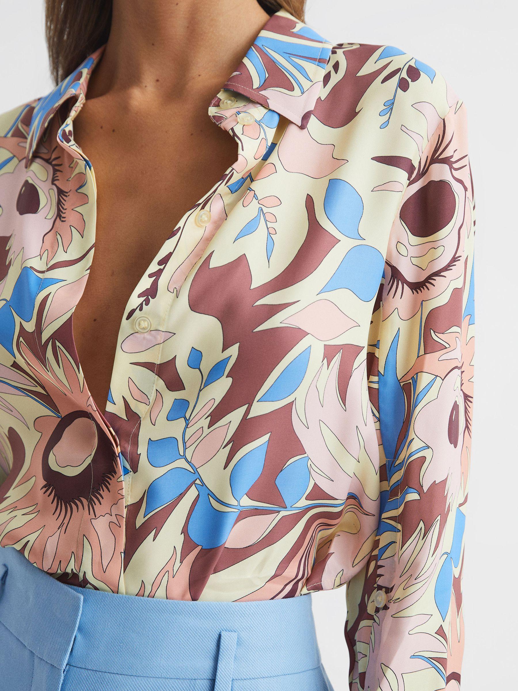 Floral Printed Shirt in Multi Product Image