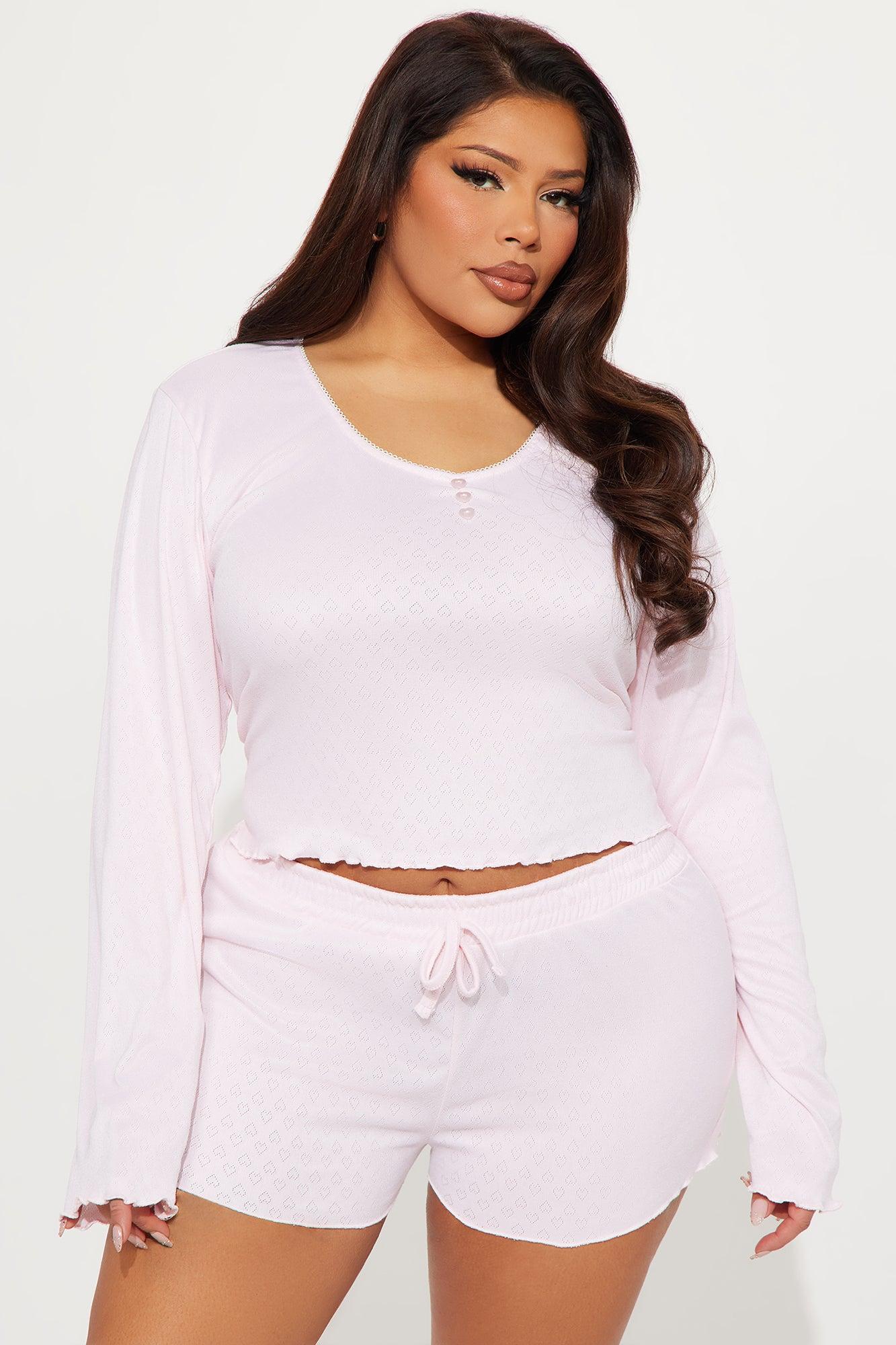 Feelings For You Pointelle PJ Short Set - Pink Product Image