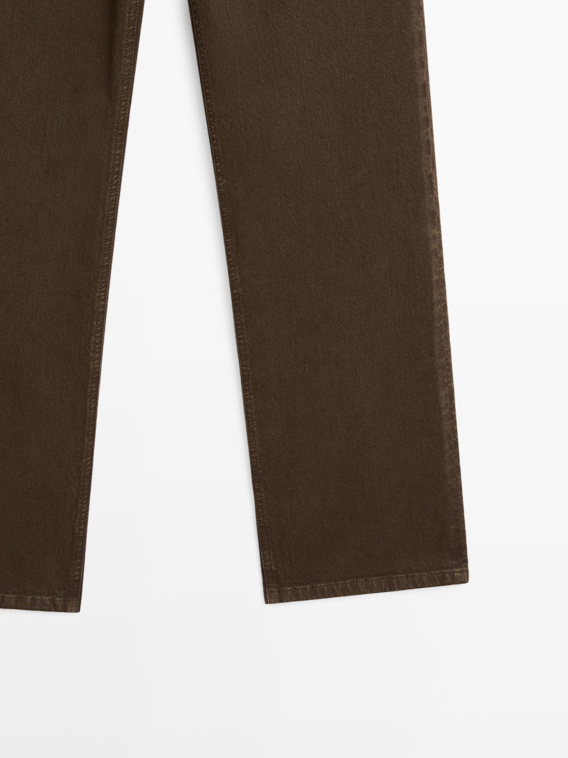 Mid-waist tapered fit jeans Product Image