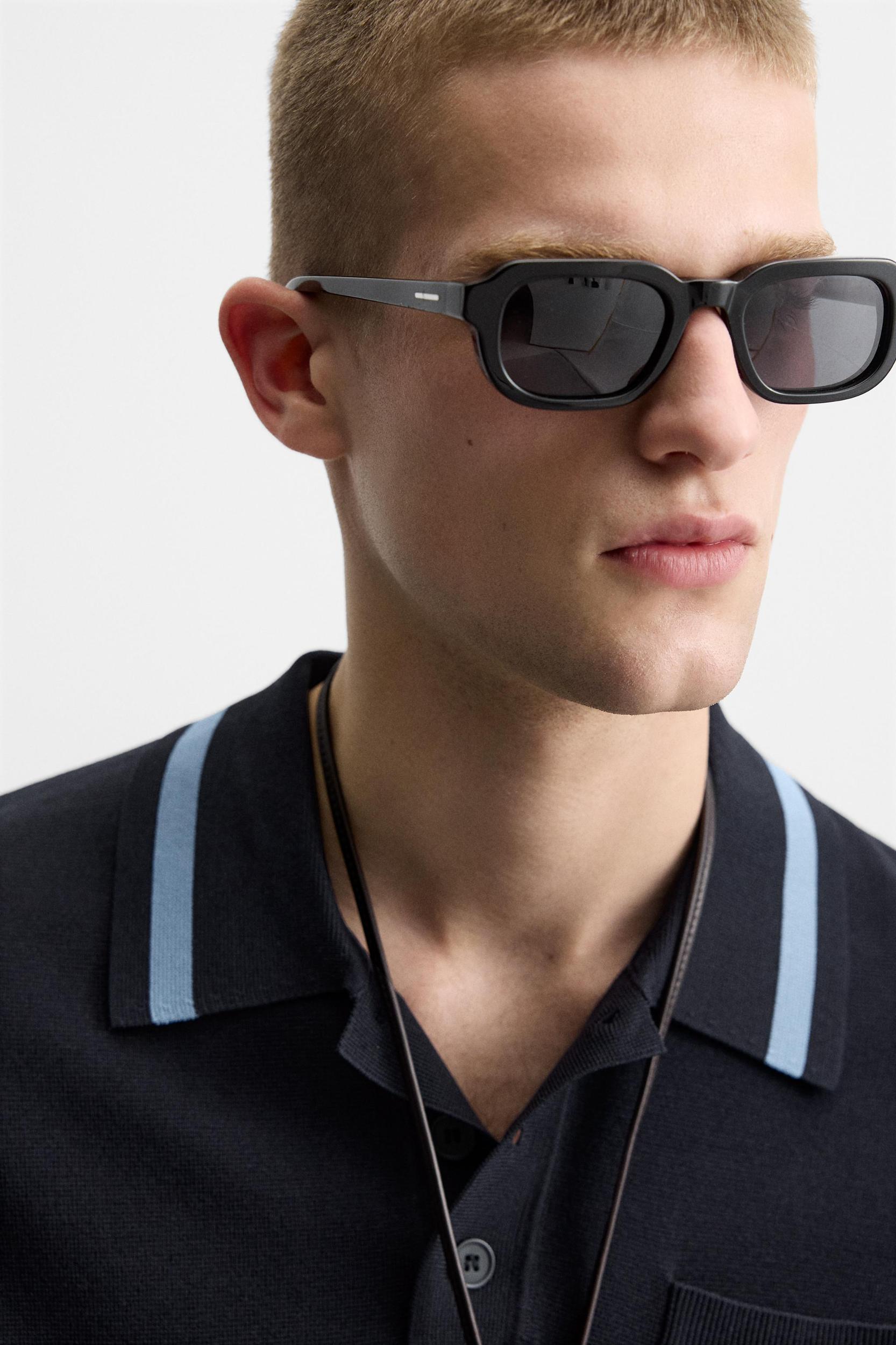 KNIT POLO SHIRT WITH POCKET Product Image