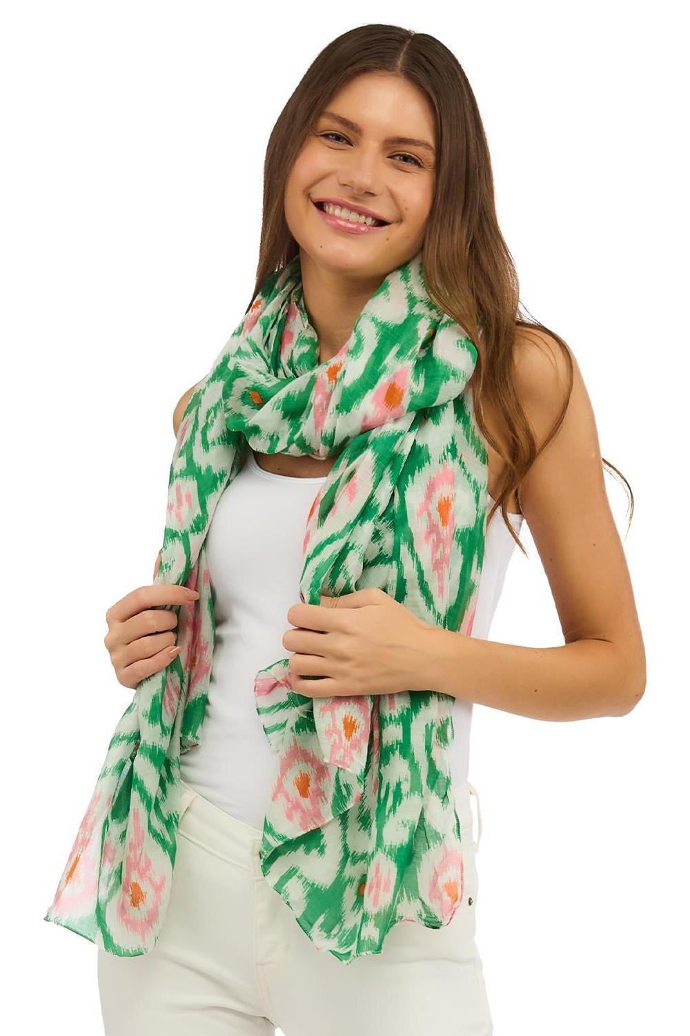 Ikat Print Scarf Product Image
