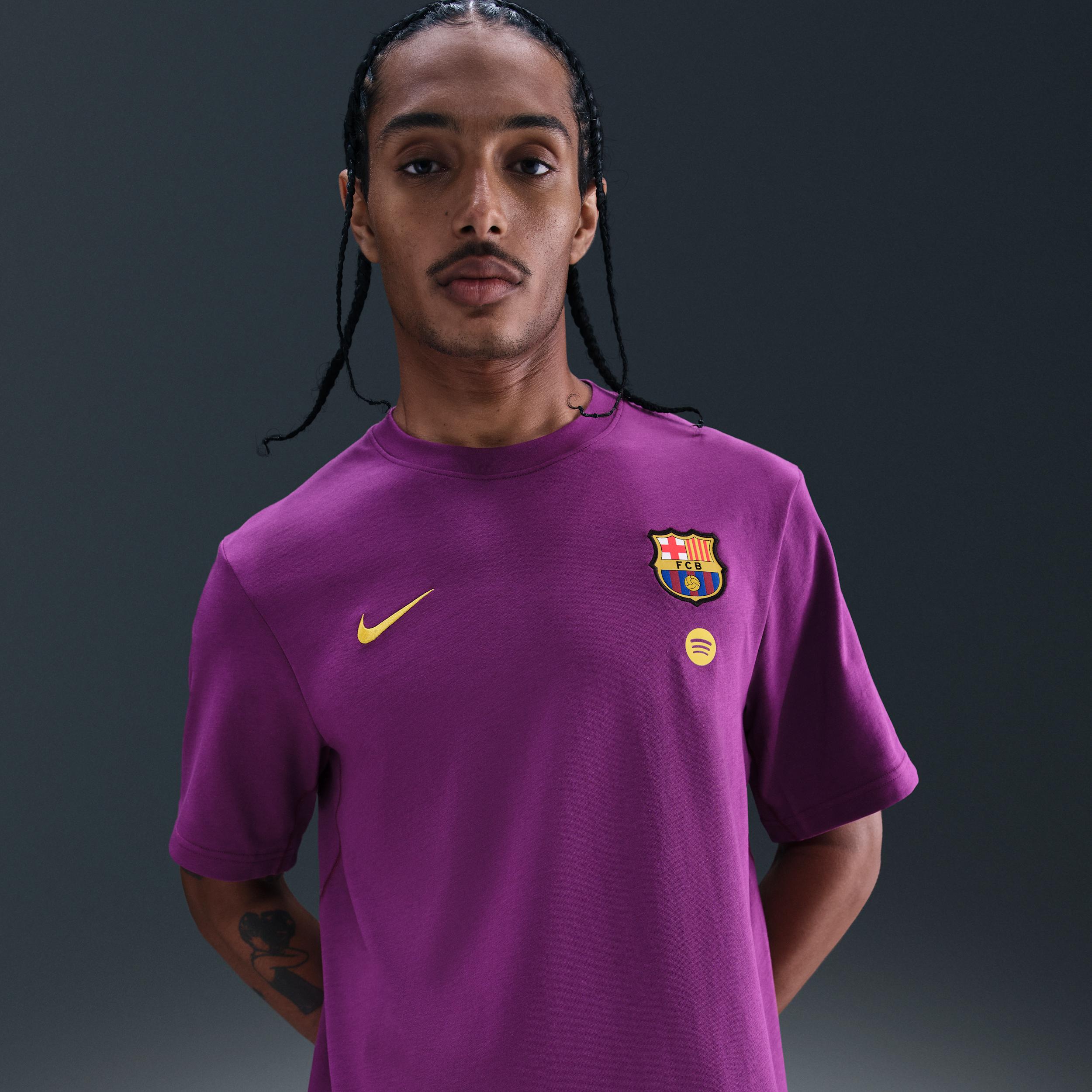 FC Barcelona Primary Home Nike Mens Dri-FIT Soccer Short-Sleeve Top | HJ6549-595 Product Image