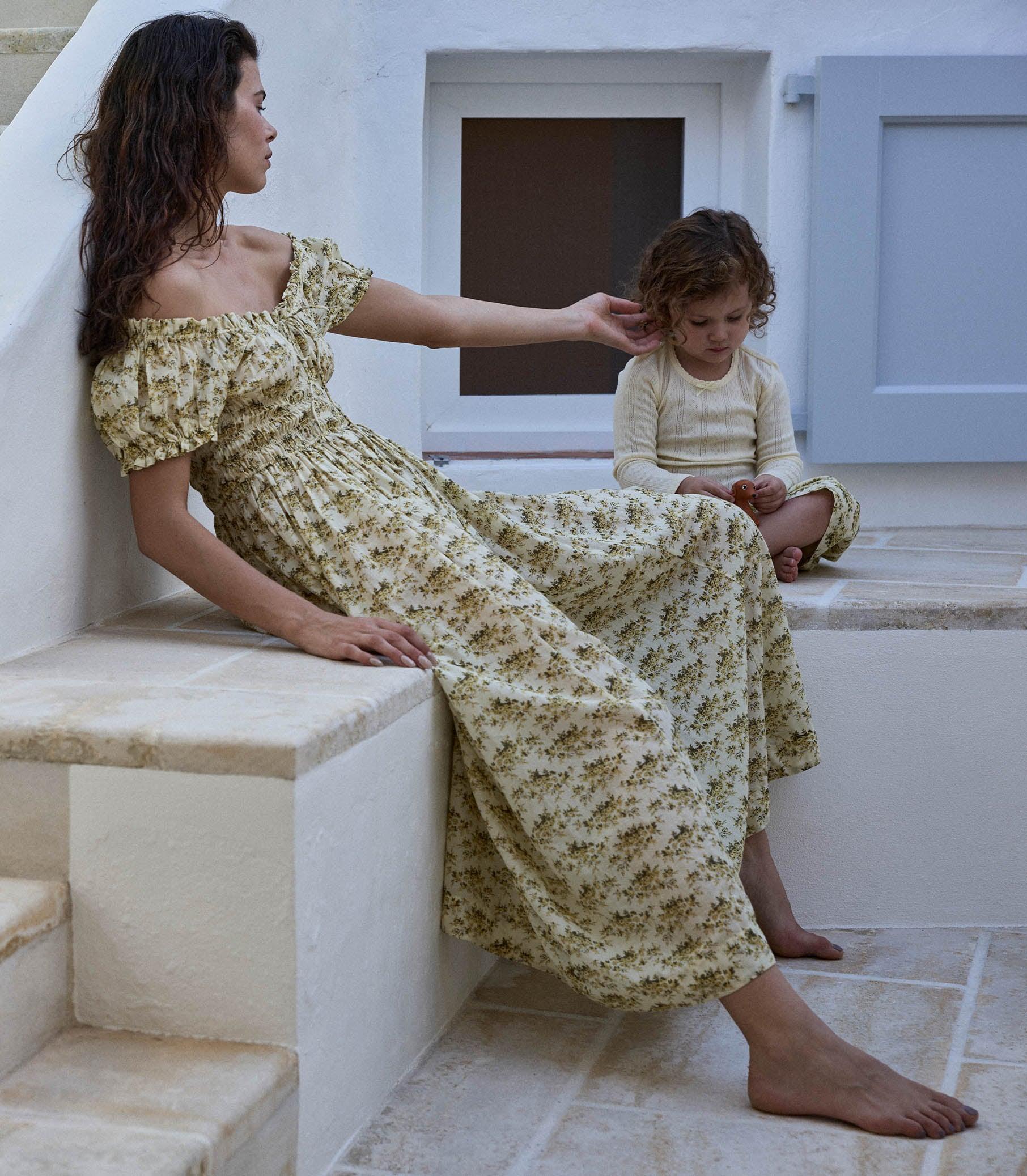 ASHLYNN DRESS -- CITRON ROSIER FLORAL Product Image