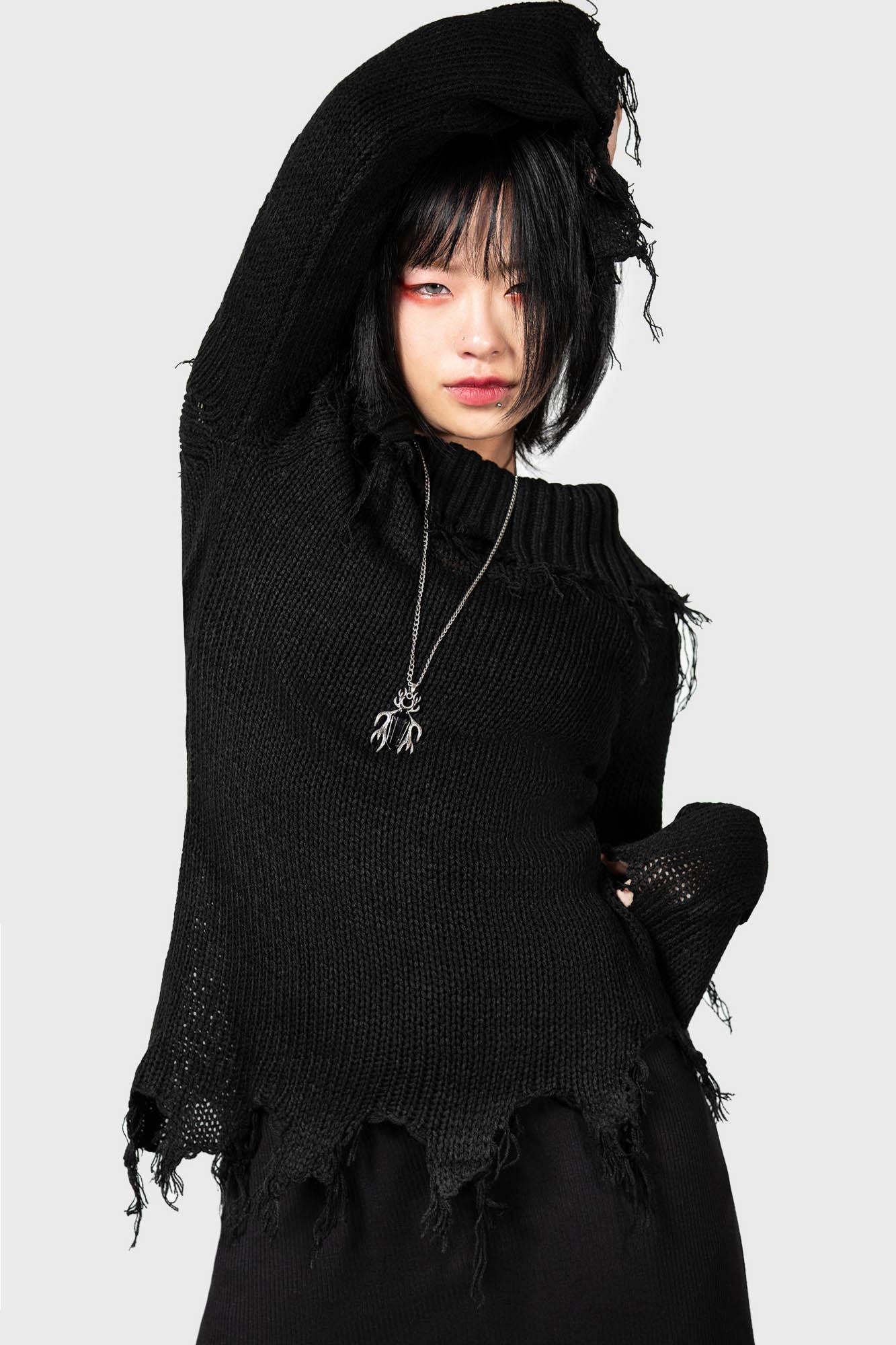 Aelfwine Asymmetric Sweater - Resurrect Female Product Image