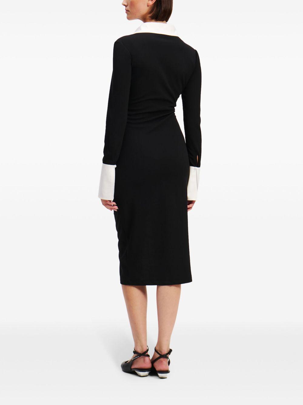 long-sleeved polo dress Product Image