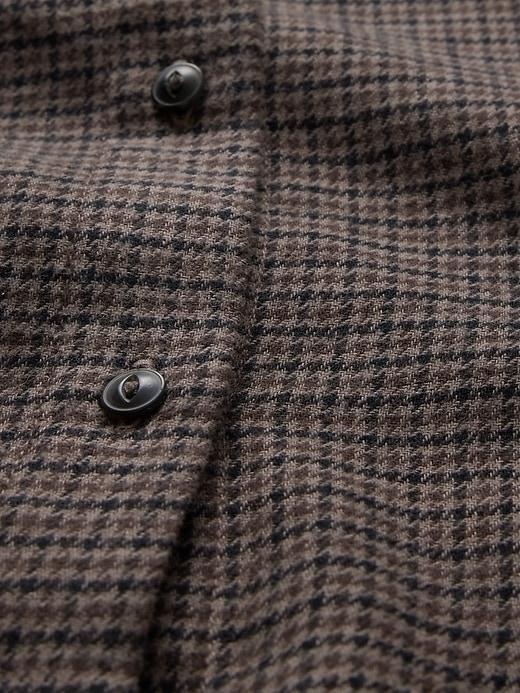 Cropped Flannel Shirt Product Image