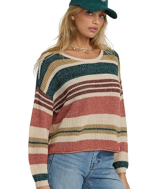 Billabong Long Sleeve Striped Pullover Sweater Product Image