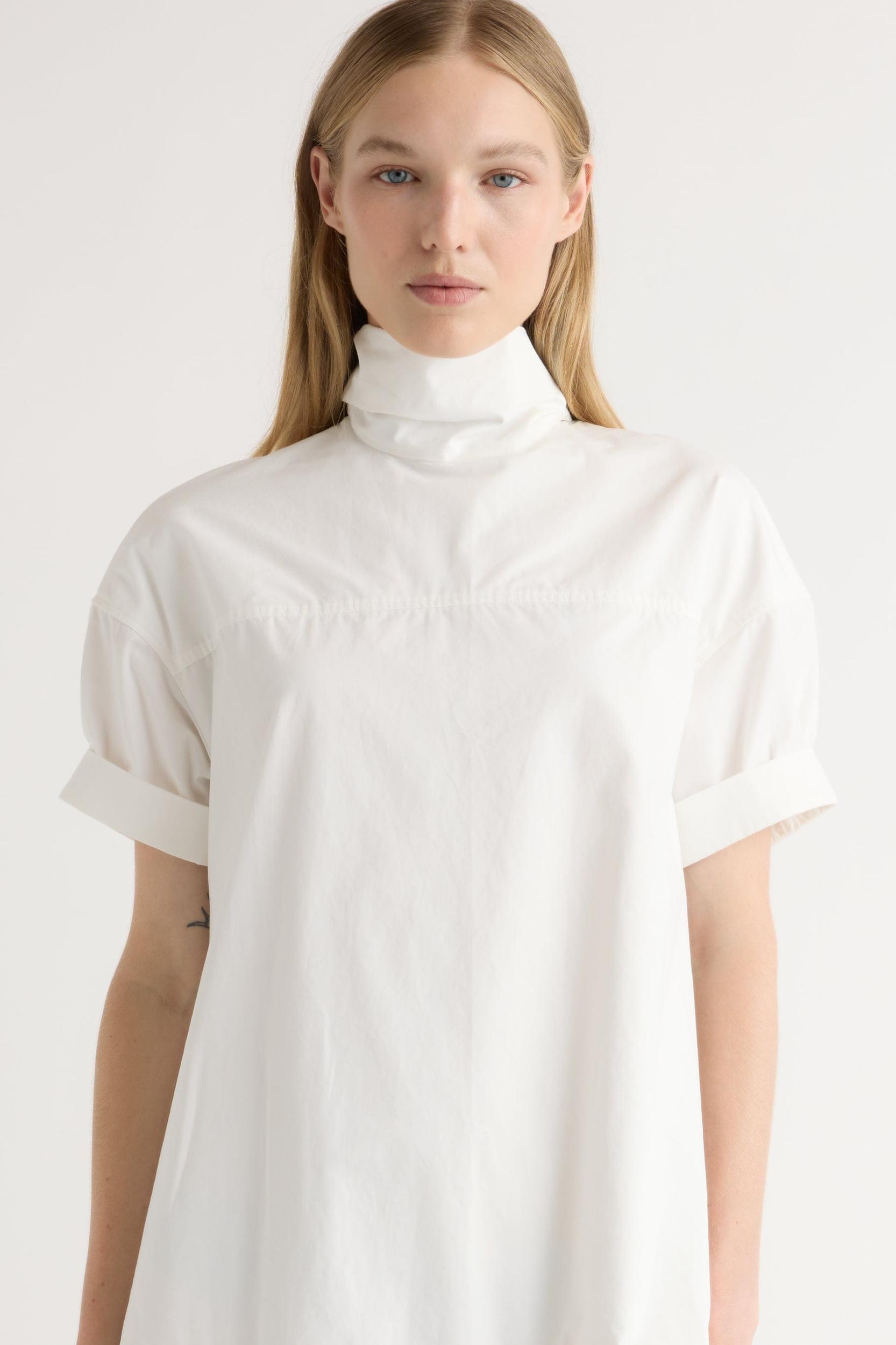 Babba Shirred Scarf-Neck Dress Product Image