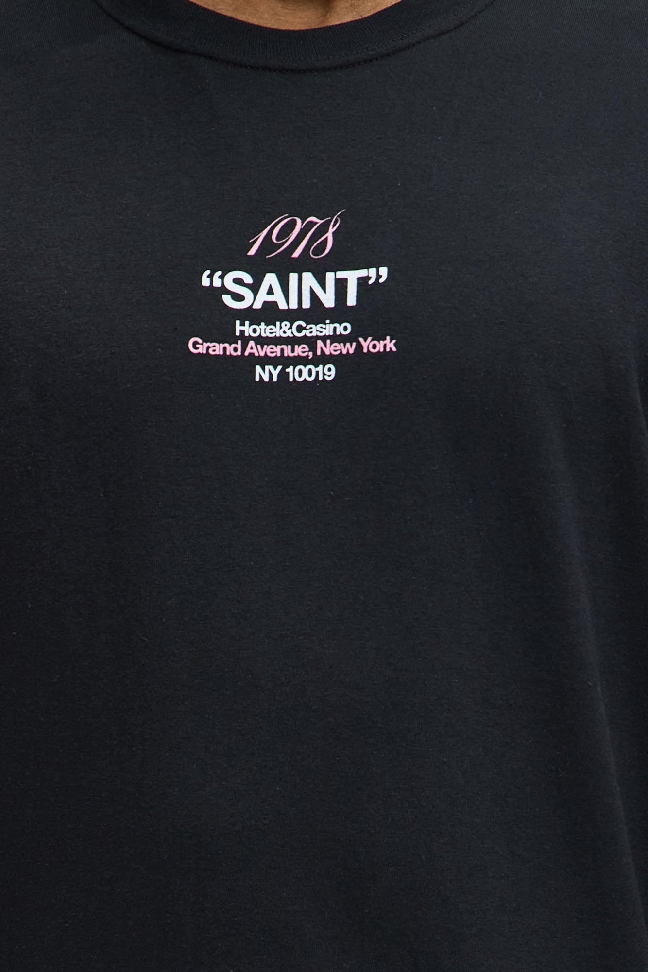 Saint NYC Short Sleeve Tee - Black Product Image
