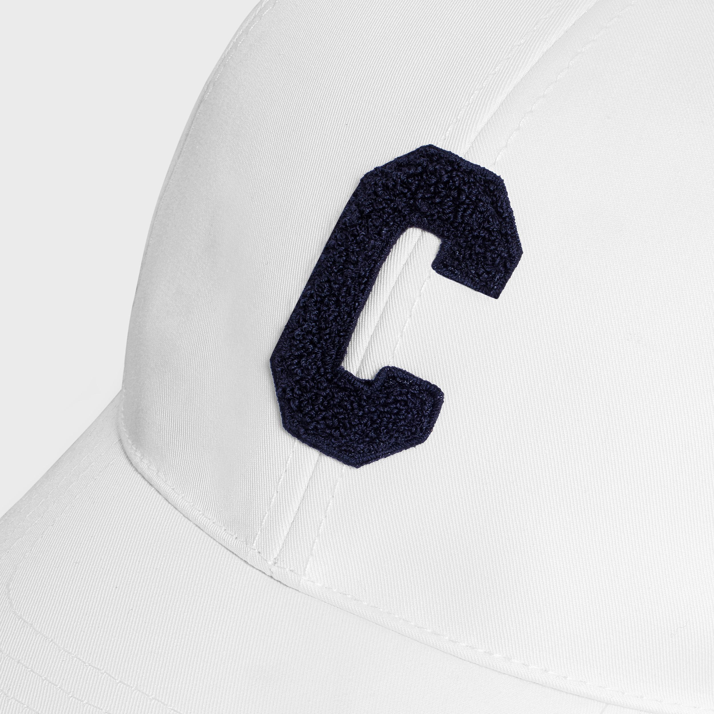 initial baseball cap in cotton Product Image