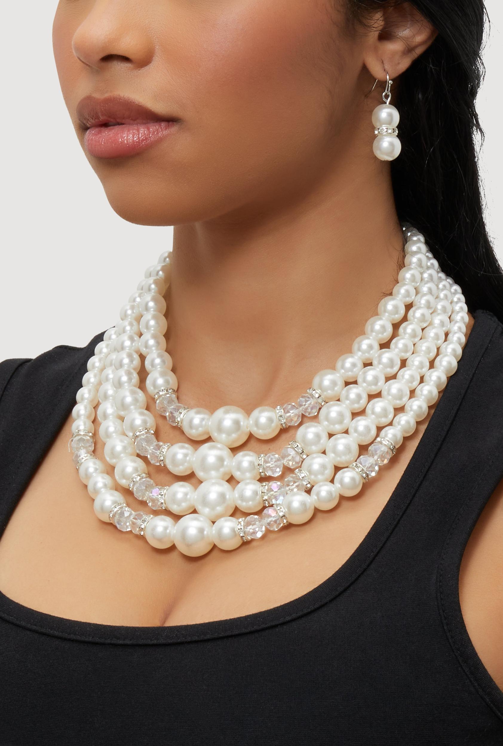 Rhinestone Bear Anklets Set of 4 Unisex Product Image