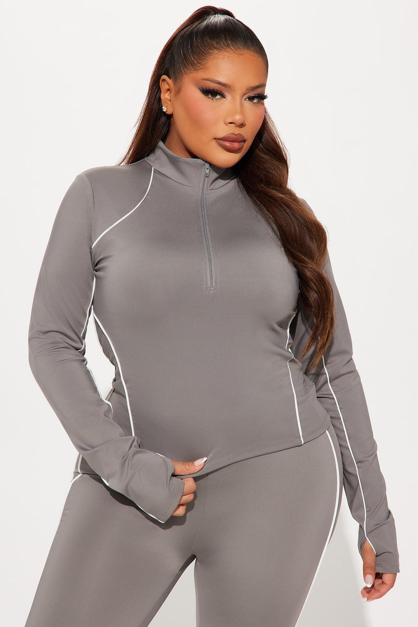 Bike Babe Elevate Active Top - Charcoal Product Image