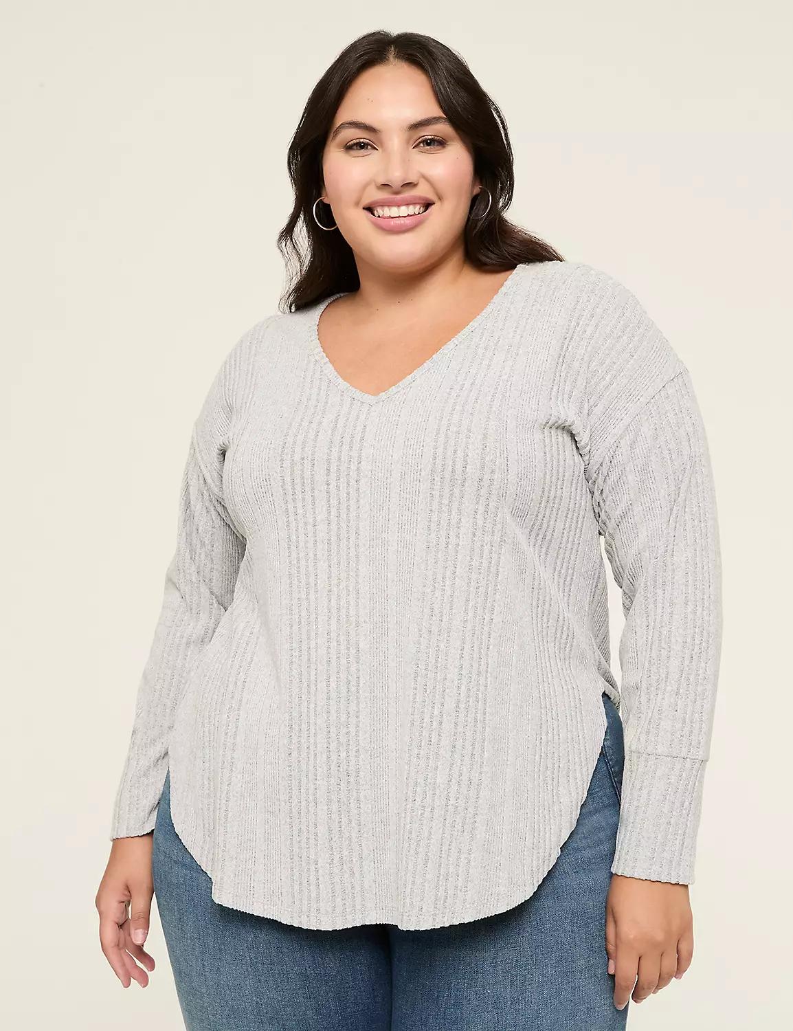 Cozy Rib Long-Sleeve Tee Product Image