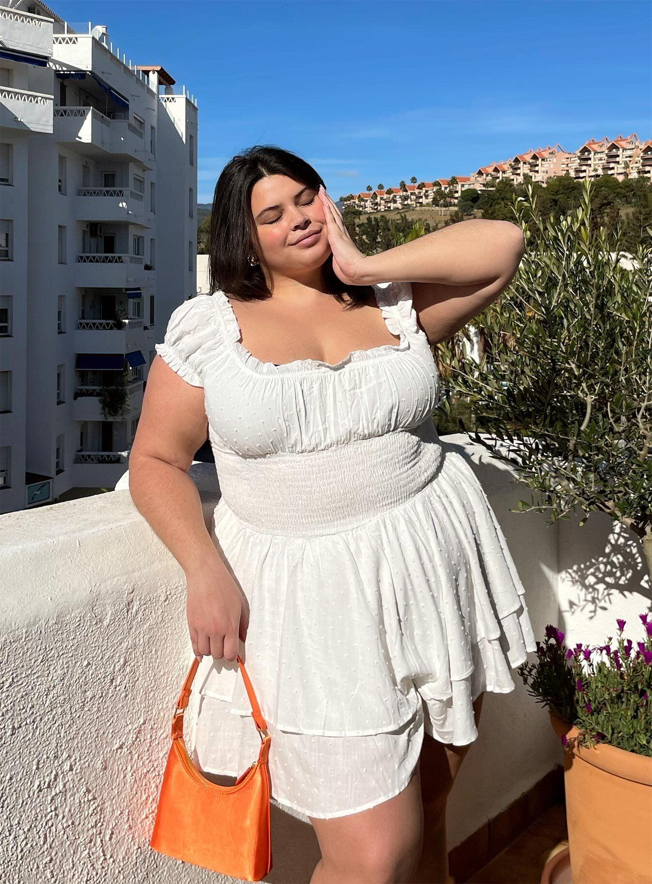 The Love Galore Romper White Curve Product Image