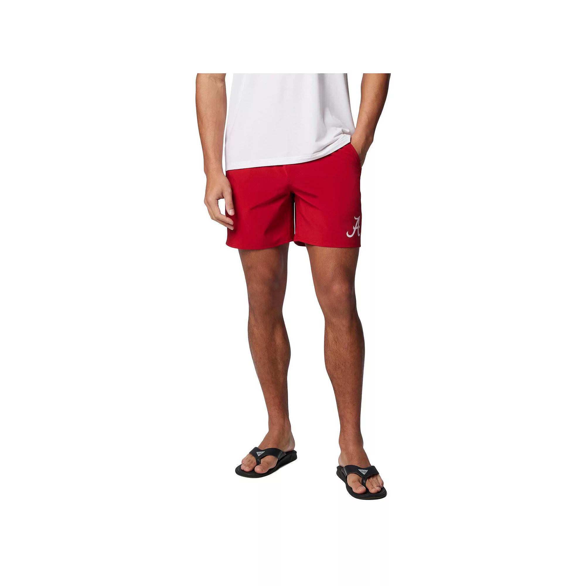 Men's Columbia Crimson Alabama Crimson Tide PFG Terminal Roamer Omni-Shade Stretch Shorts,  Product Image