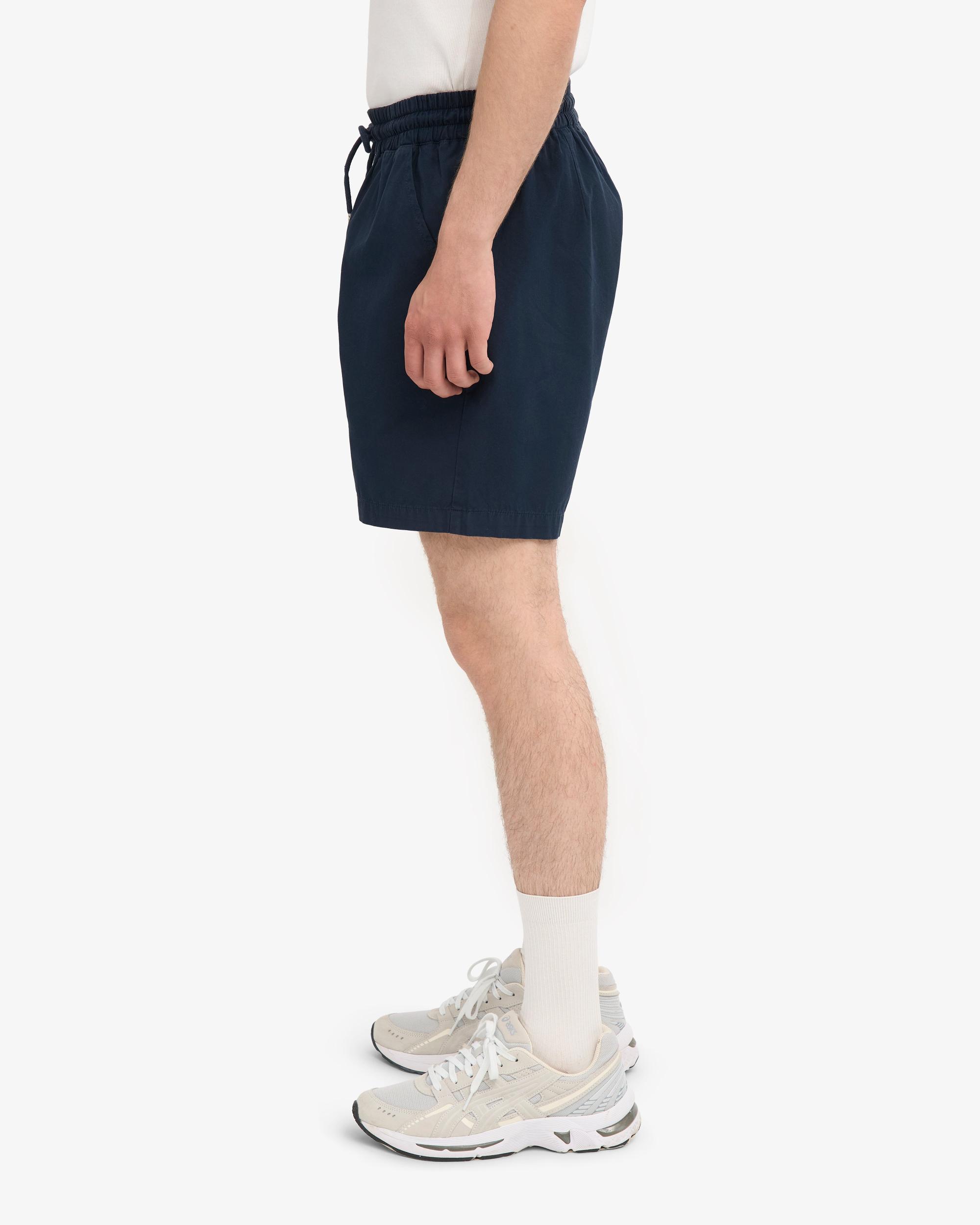 Organic Twill Shorts - Navy Blue Product Image