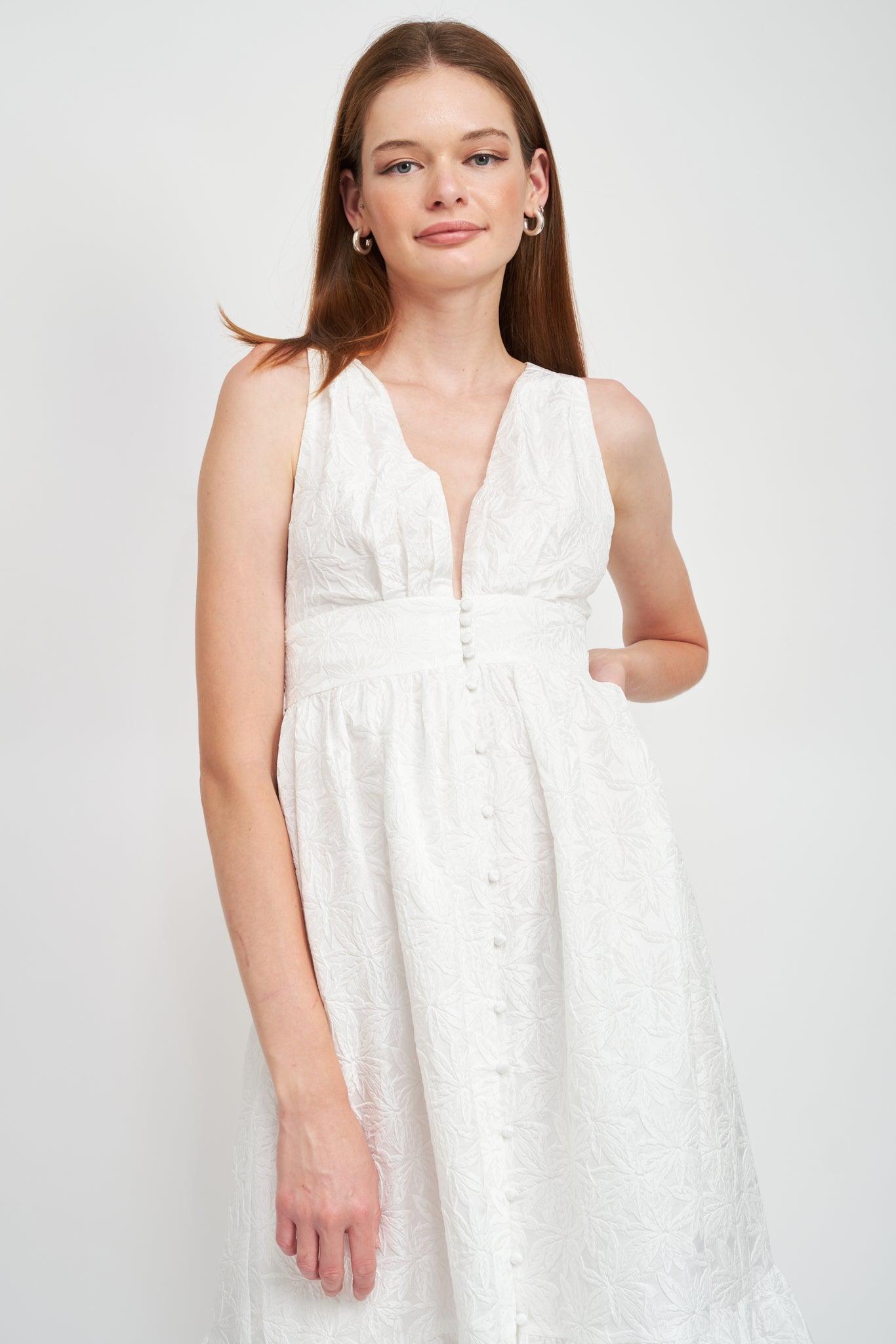 En Saison | Corsica White Maxi Dress FINAL SALE Product Image