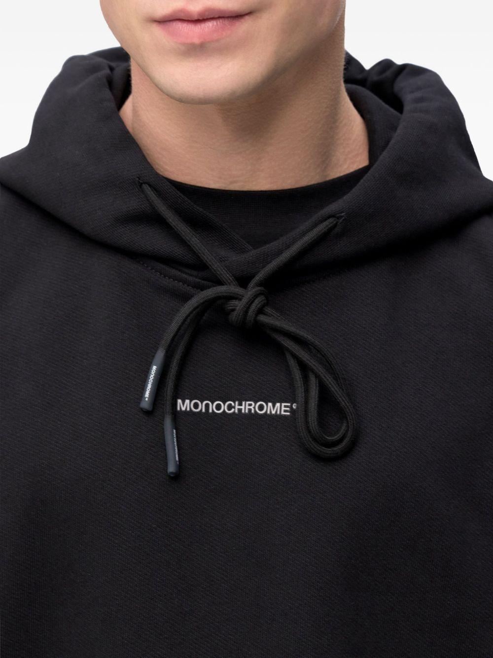 logo-print drawstring hoodie Product Image