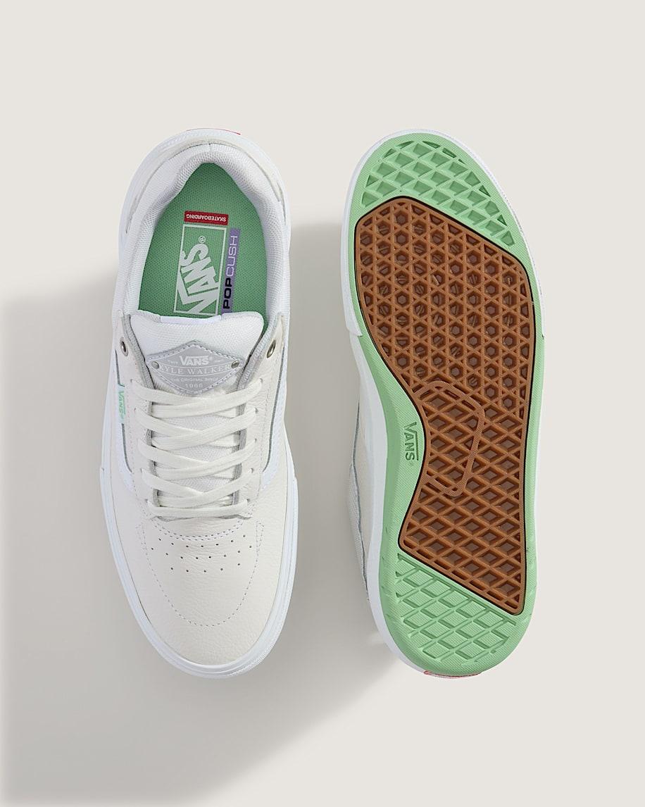Skate Kyle Walker Wafflecup Shoe in White / Mint Green| Vans US Product Image