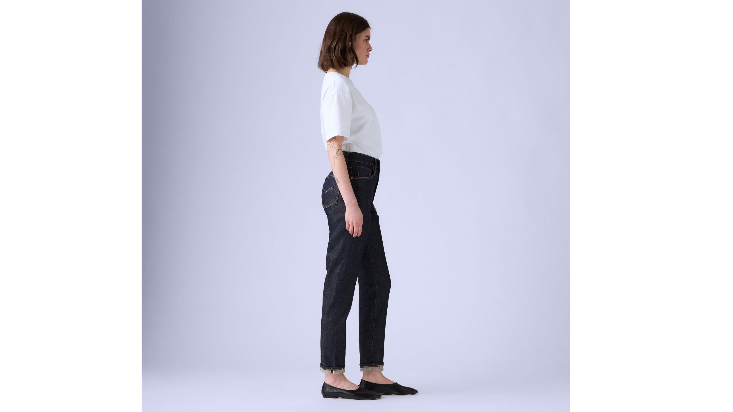 Japanese Selvedge High Rise Boyfriend Women's Jeans Product Image