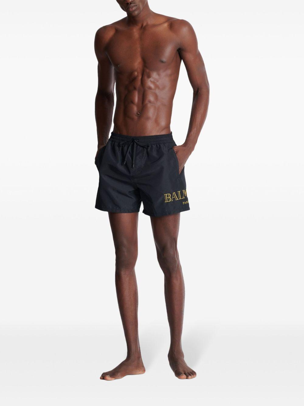 logo-embroidered swim shorts Product Image
